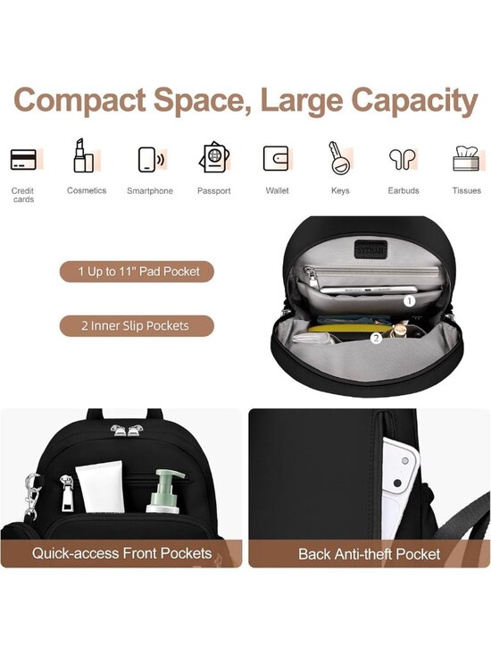 Stylish Mini Backpack Purse for Women | Anti-Theft, Lightweight, Waterproof main image 7